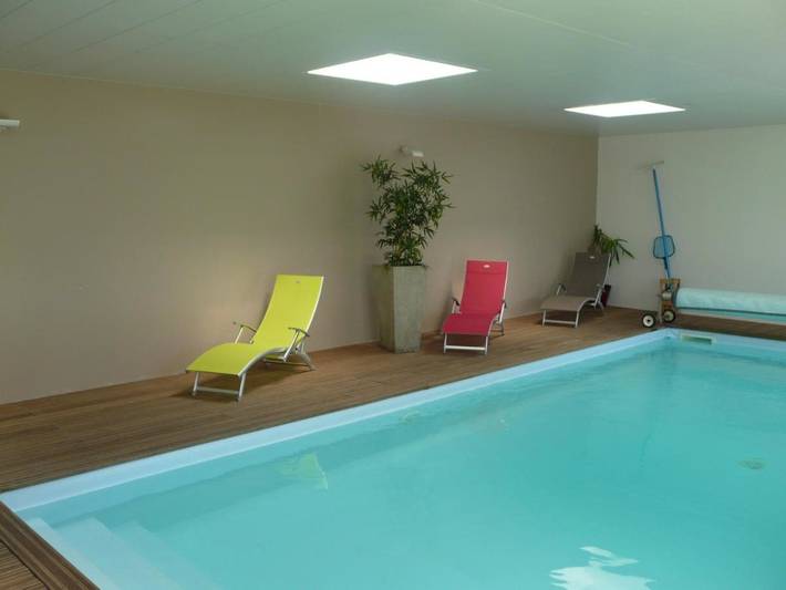 Maison de vacances pour 8 personnes, avec piscine ainsi que vue et jardin