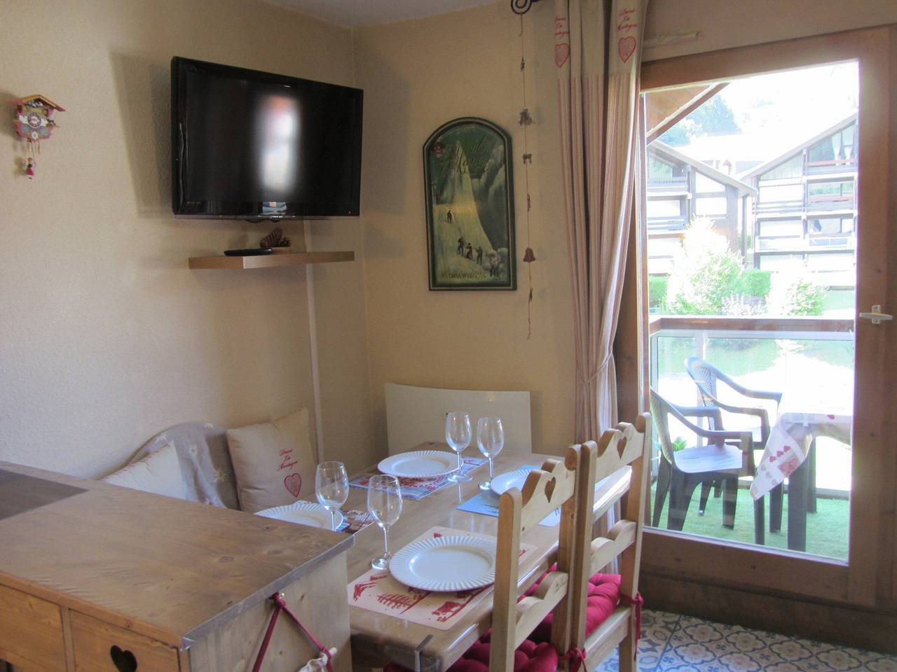 Estudio entero, Estudio de 2 estrellas para 4 pers con parking en Contamines-Montjoie in Les Contamines-Montjoie, Pays du Mont-Blanc