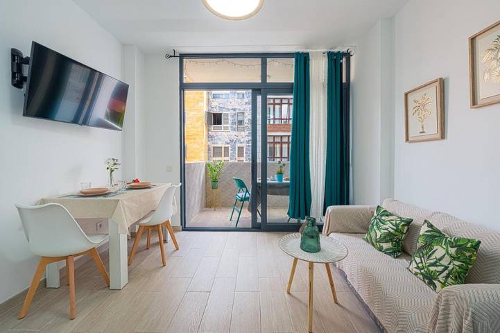 Apartamento entero, Apartamento Vacacional 'Casita Palmera Las Canteras' con Vistas al Mar, Balcón y Wi-Fi in Las Palmas de Gran Canaria Centre, Las Palmas de Gran Canaria