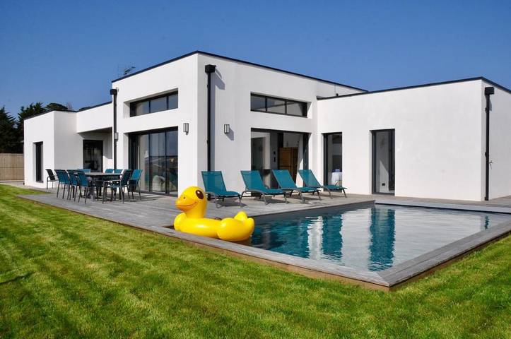 Villa pour 10 personnes, avec jardin ainsi que piscine et vue à Carantec - 4