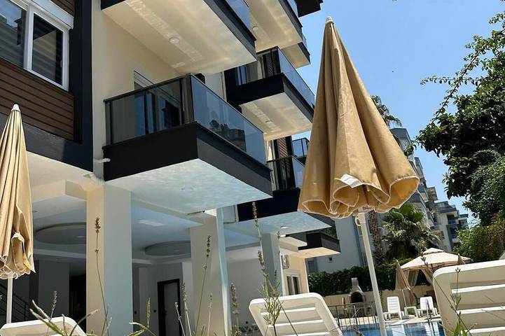 Ferienwohnung für 4 Personen, mit Sauna und Balkon sowie Pool und Garten in Avsallar