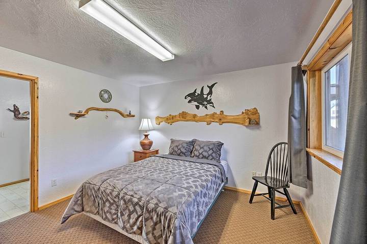 Log cabin for 4 people, with terrace, with pets in Oregon