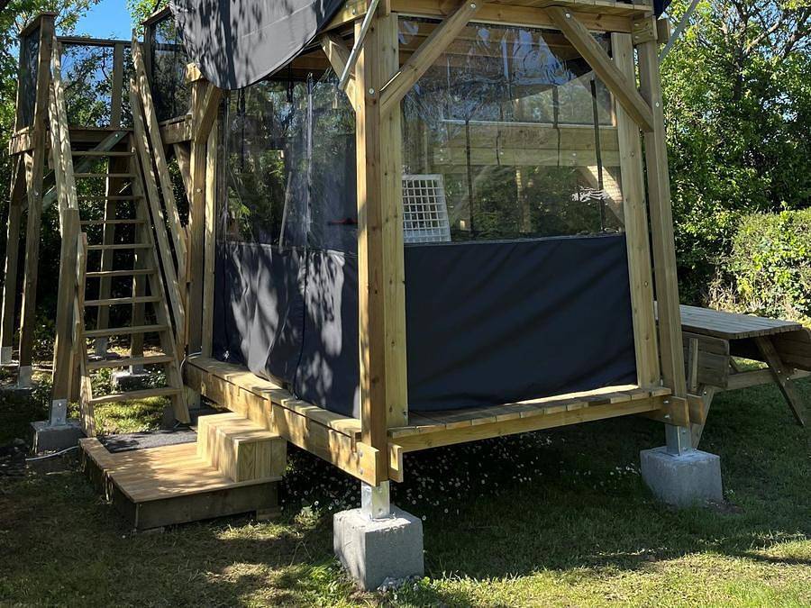 Flower Camping L'Abri-Côtier - Einzigartig 2 personen - D'Tente Dkbane 12m² Insolite - 1 Zimmer + Terrasse (ohne Sanitäranlagen) in Saint-Nazaire-sur-Charente, Rochefort und Umgebung