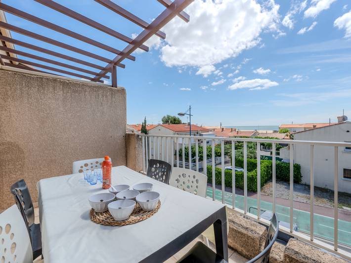 Appartement de vacances pour 6 personnes, avec balcon et jardin, animaux acceptés