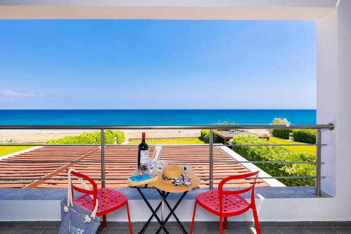Ferienhaus für 6 Personen, mit Garten und Balkon in Lachania - 4