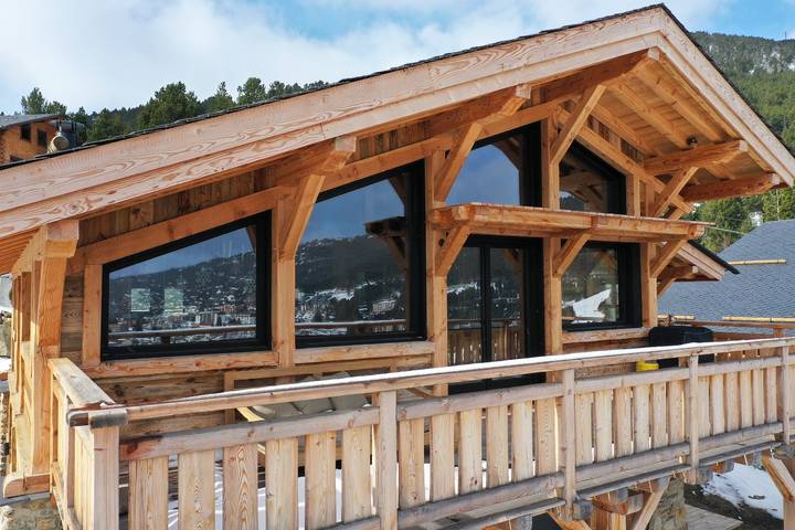 Chalet pour 10 personnes, avec balcon