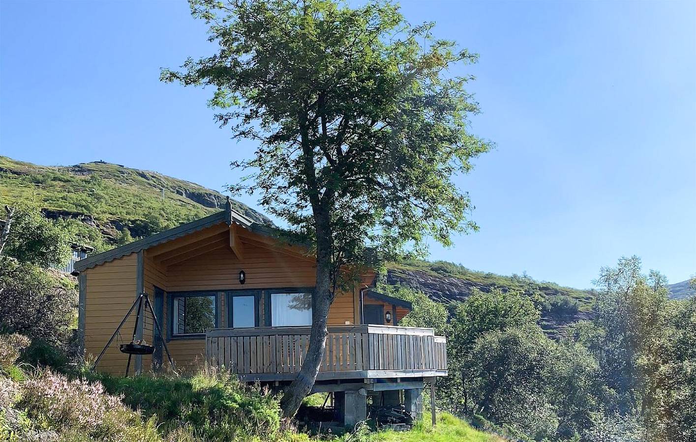 Casa de vacaciones para 8 personas con jardín in Sirdal