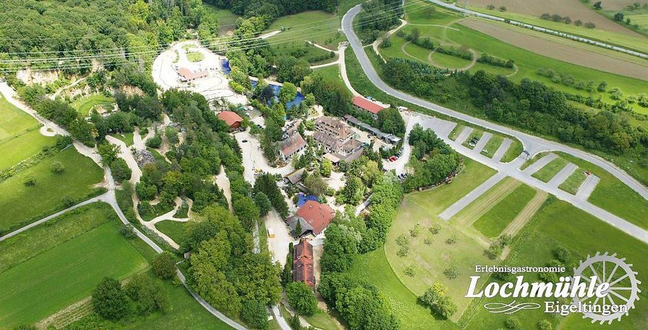 Hotel Lochmühle - Ferienapartment Klassik für 3 bis 6 Personen mit Kochnische und 2 Zimmern in Eigeltingen, Landkreis Konstanz