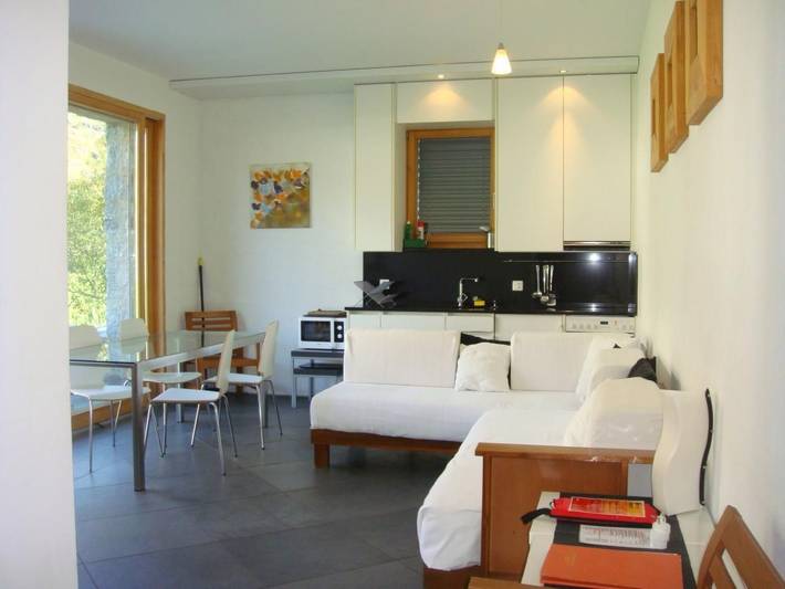 Ferienwohnung für 2 Personen, mit Terrasse und Garten sowie Sauna und Ausblick in Maloja