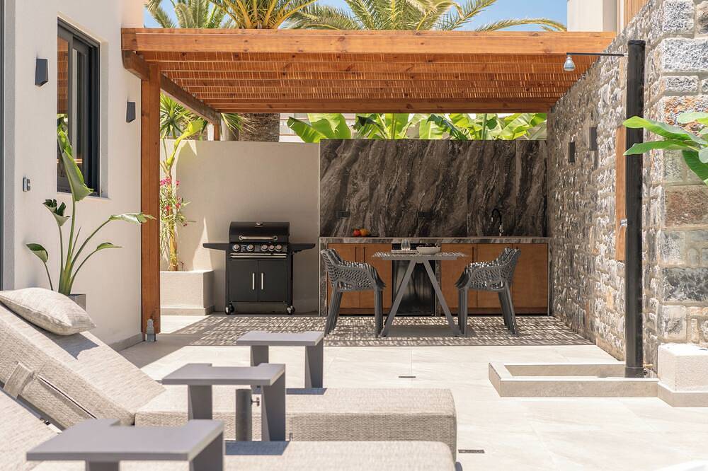 Mousses Villa, with Pool & Spa Whirlpool by the Beach in Bali (Crète), Région de Réthymnon