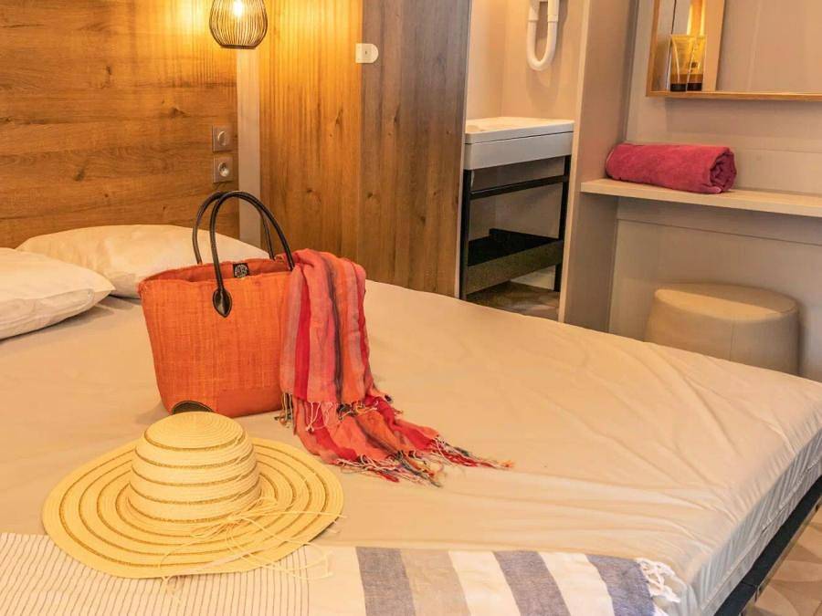 Camping Domaine de La Ville Huchet  - Mobilheim 4 personen - Mobilheim Premium Alizé 3 Zimmer 4 Personen + Tv 2sdb in Saint-Malo, Saint-Malo und Umgebung