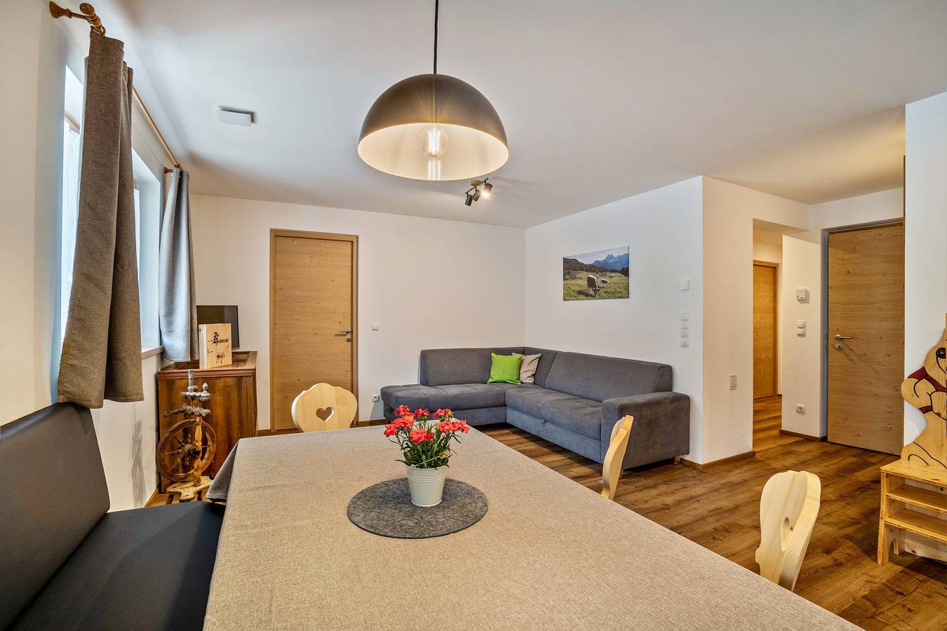 Ganze Wohnung, Ferienwohnung 'Krämerhof Apt Peitlerkofel' mit Bergblick, Gemeinschaftsgarten und Wlan in Rodeneck, Dolomiti Superski