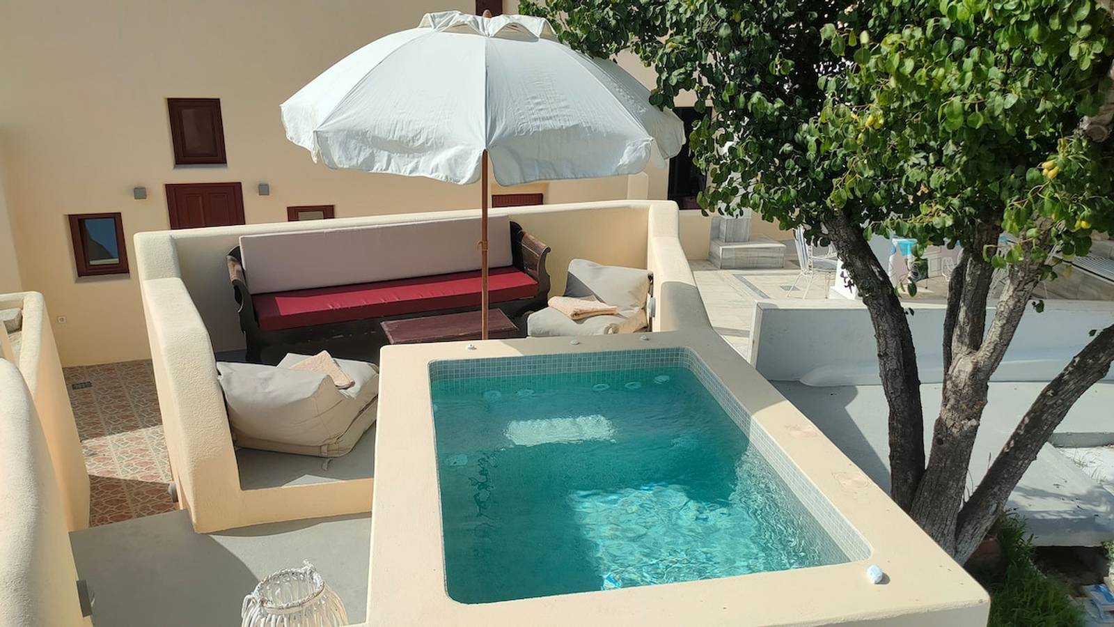 Villa voor 4 personen met terras in Emporio, Santorini