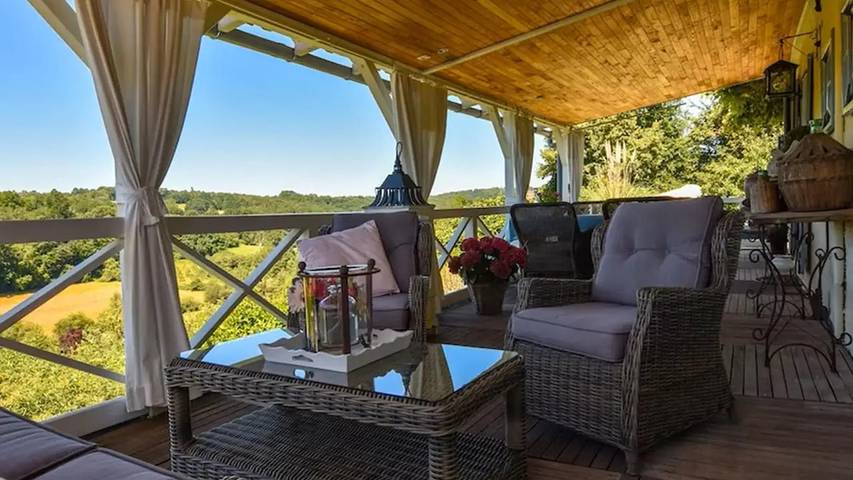Location de vacances pour 5 personnes, avec piscine et jardin, animaux acceptés à Villefranche-du-Périgord - 4