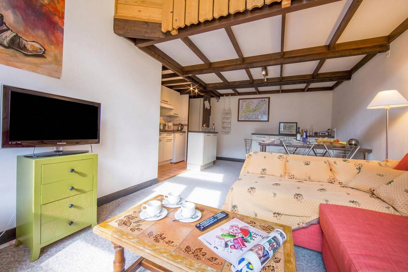 Ganze Wohnung, Grand Roc B207 260m from Slopes, View, Parking & Wifi in Argentière, Chamonix