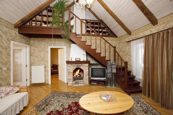 Location de vacances pour 7 personnes, avec vue et terrasse ainsi que sauna et piscine, animaux acceptés en Lettonie - 4