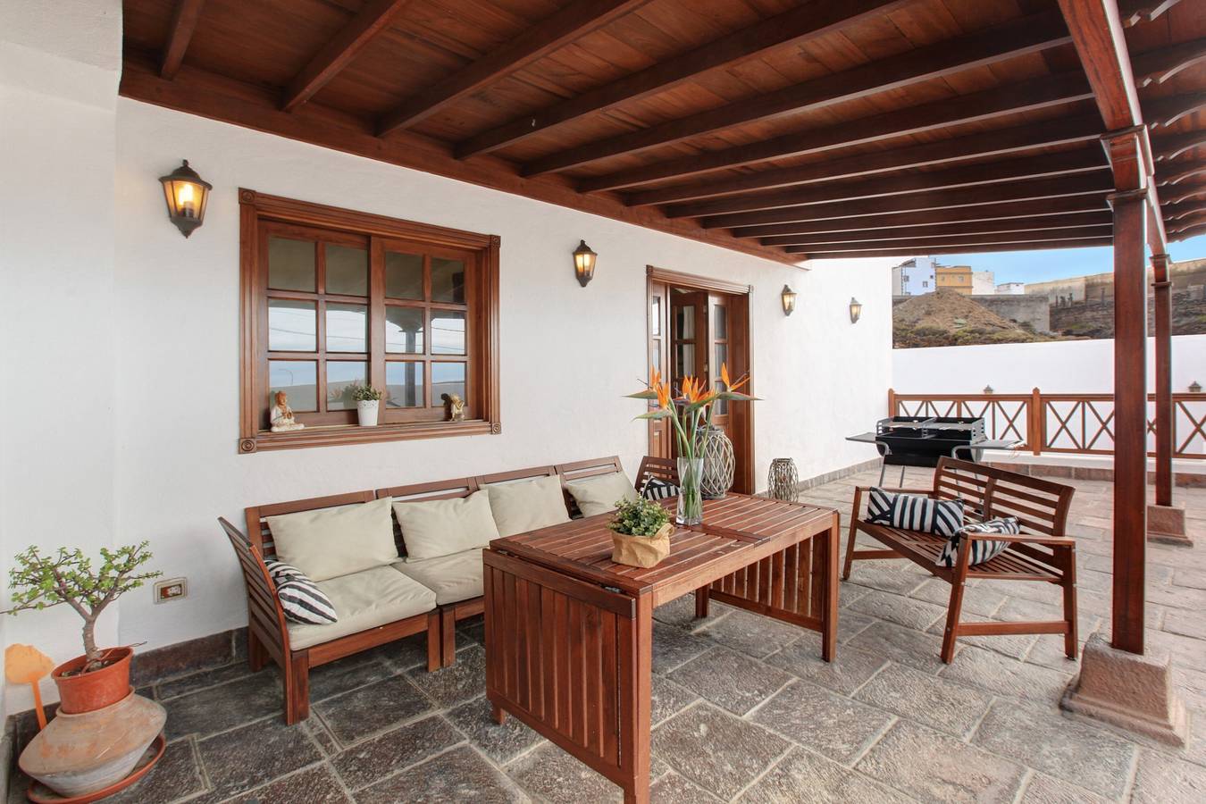 Casa de vacaciones "Rincón de Daute" con vistas al mar y a la montaña, piscina, Wi-Fi y terraza in Puertito de los Silos, Los Silos