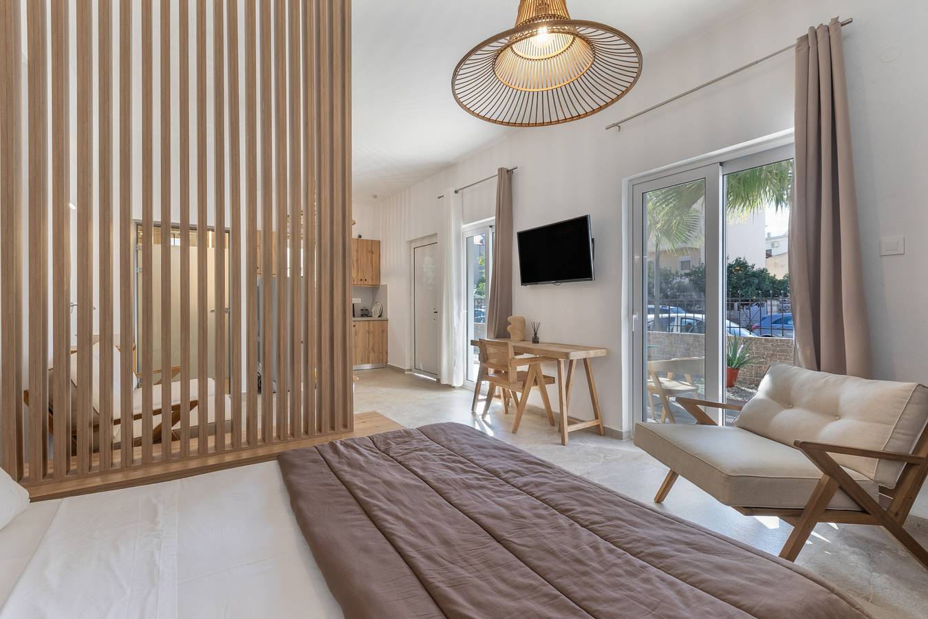 Holiday Home 'Bungalow' with Sea View, Wi-Fi and Air Conditioning in Chania region