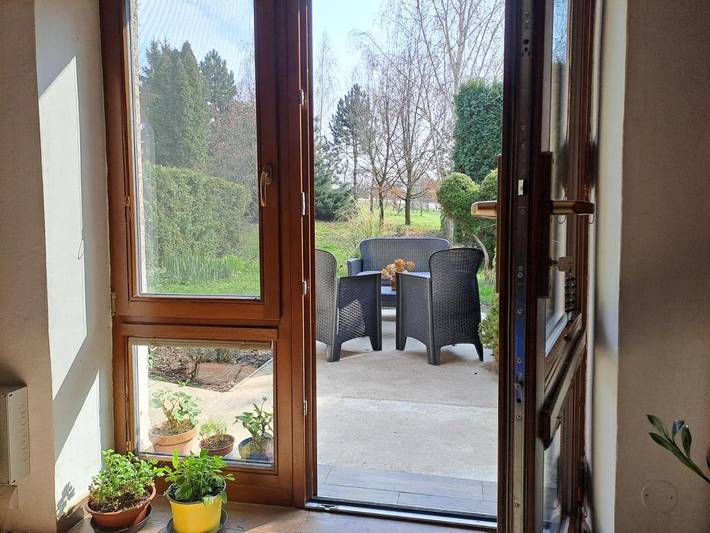 Location de vacances pour 4 personnes, avec vue et jardin à Zlín