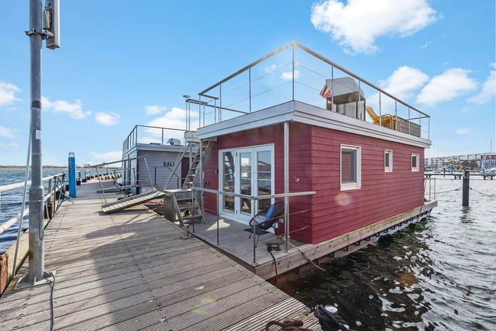 Hausboot für 4 Personen, mit Balkon in Burg auf Fehmarn und Umgebung