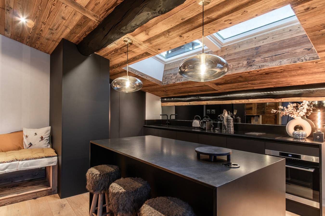 Appartement entier, Le Black Wood - Chalet famille avec sauna, balnéo in Demi-Quartier, Pays du Mont-Blanc