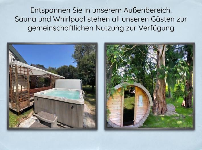 Ferienwohnung für 2 Personen, mit Terrasse und Whirlpool sowie Garten und Sauna in Esgrus - 4