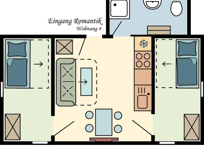 Ferienwohnung für 6 Personen, mit Terrasse in Schaprode - 2