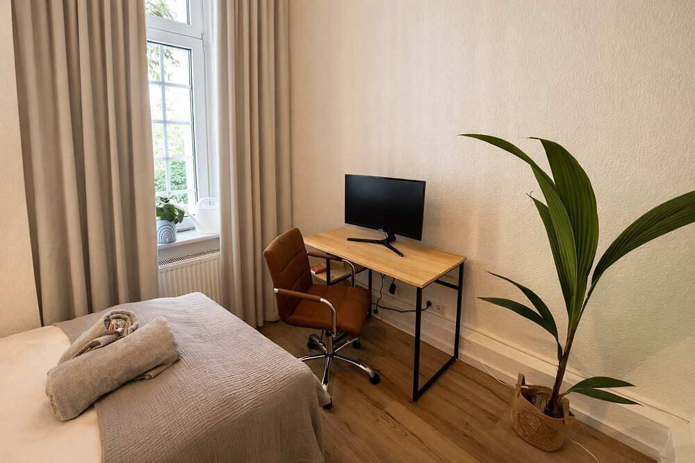 Apartamento inteiro, 🌿 Cozy City Apartment| Fairgrounds | Workspace | Click here to see more 👇 in Frankfurt, Hessen do Sul