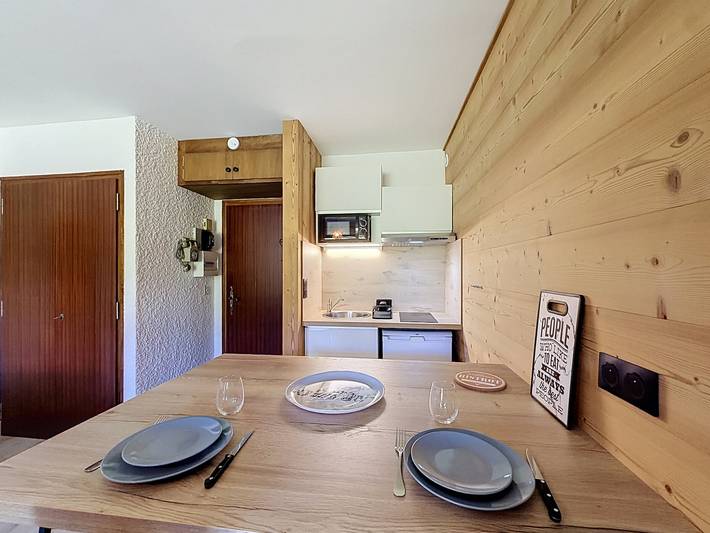 Ganzes Studio, Studio an der Piste, Blick Mont Blanc in Combloux, Pays du Mont-Blanc