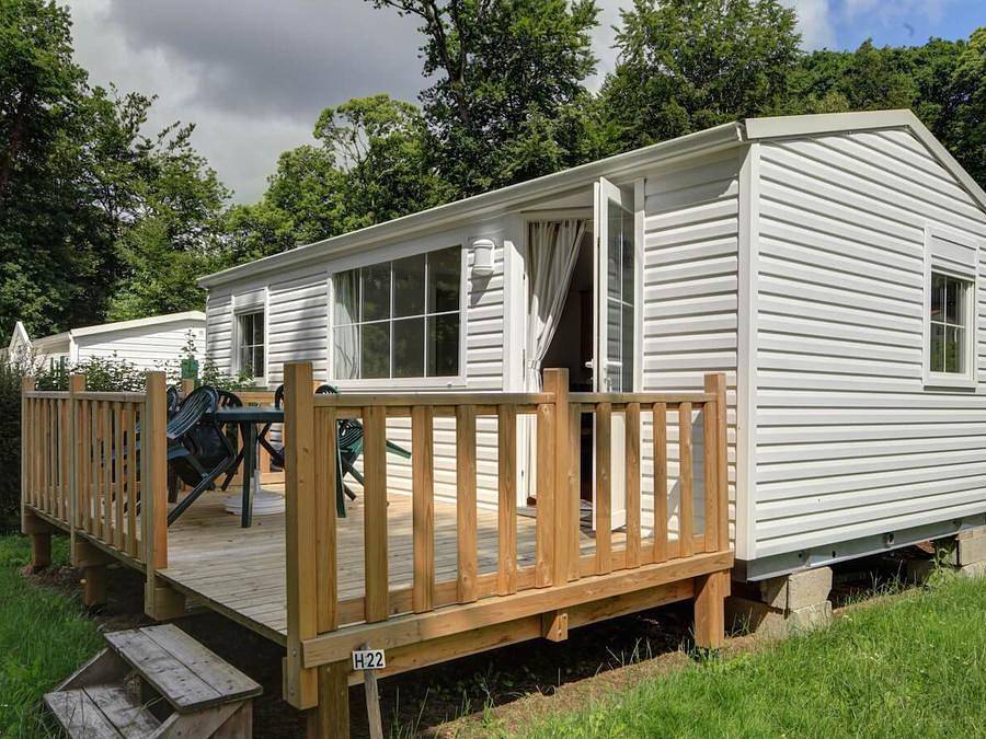 Camping Domaine de l'Orangerie de Lanniron   - Mobile home 4 persons - Sunêlia Confort Découverte 2 Bedrooms in Quimper, Quimper region
