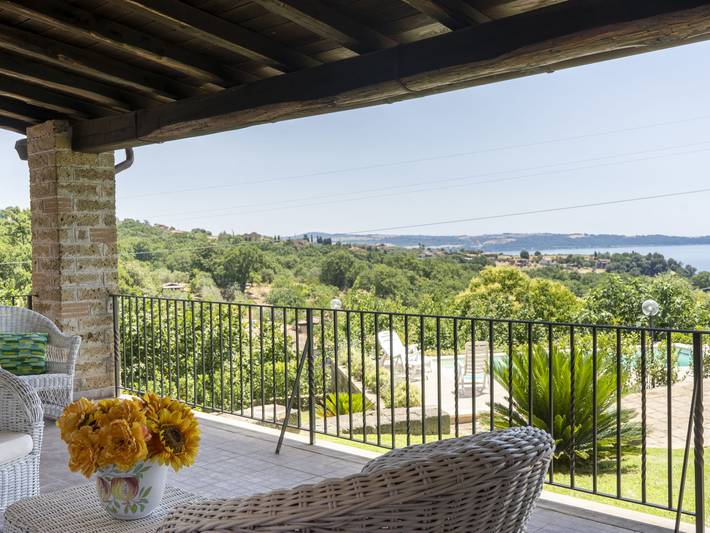 Villa Bougainvillea in Trevignano Romano, Braccianosee