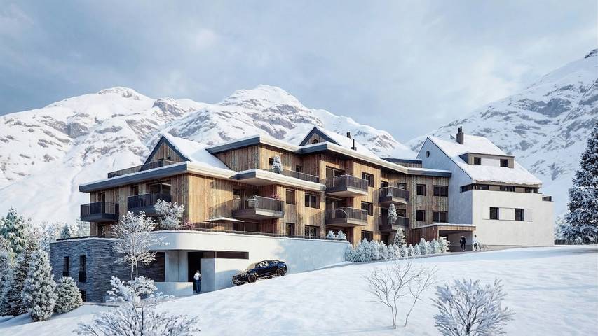 Ferienwohnung für 4 Personen, mit Terrasse und Garten sowie Seeblick in Ladis
