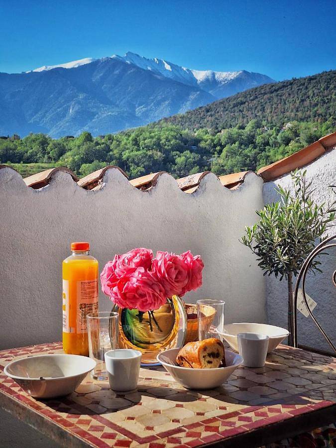 Location de vacances pour 4 personnes, avec terrasse et vue à Ria-Sirach