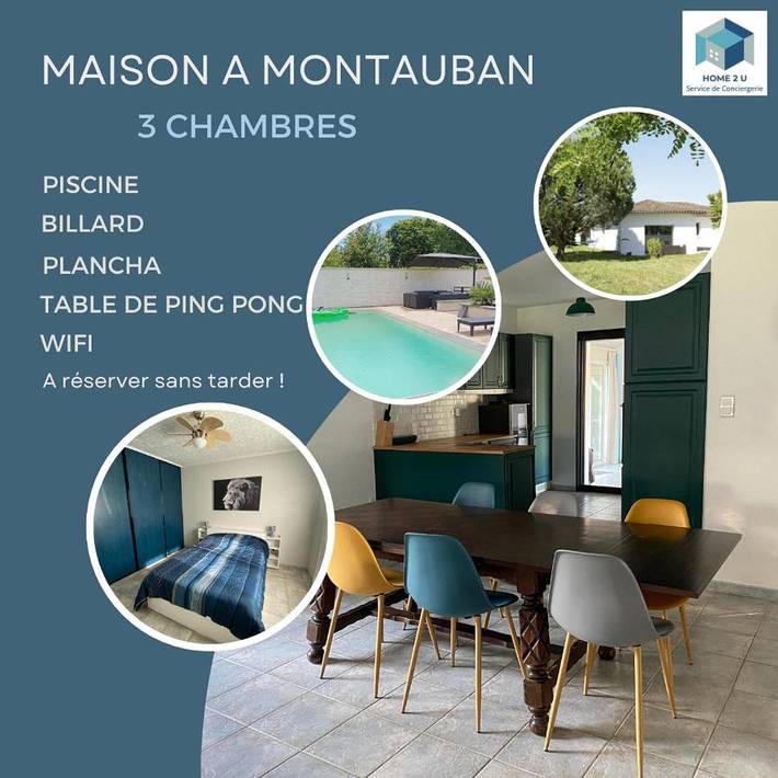 Casa de vacaciones para 6 personas, con jardín y piscina - 1