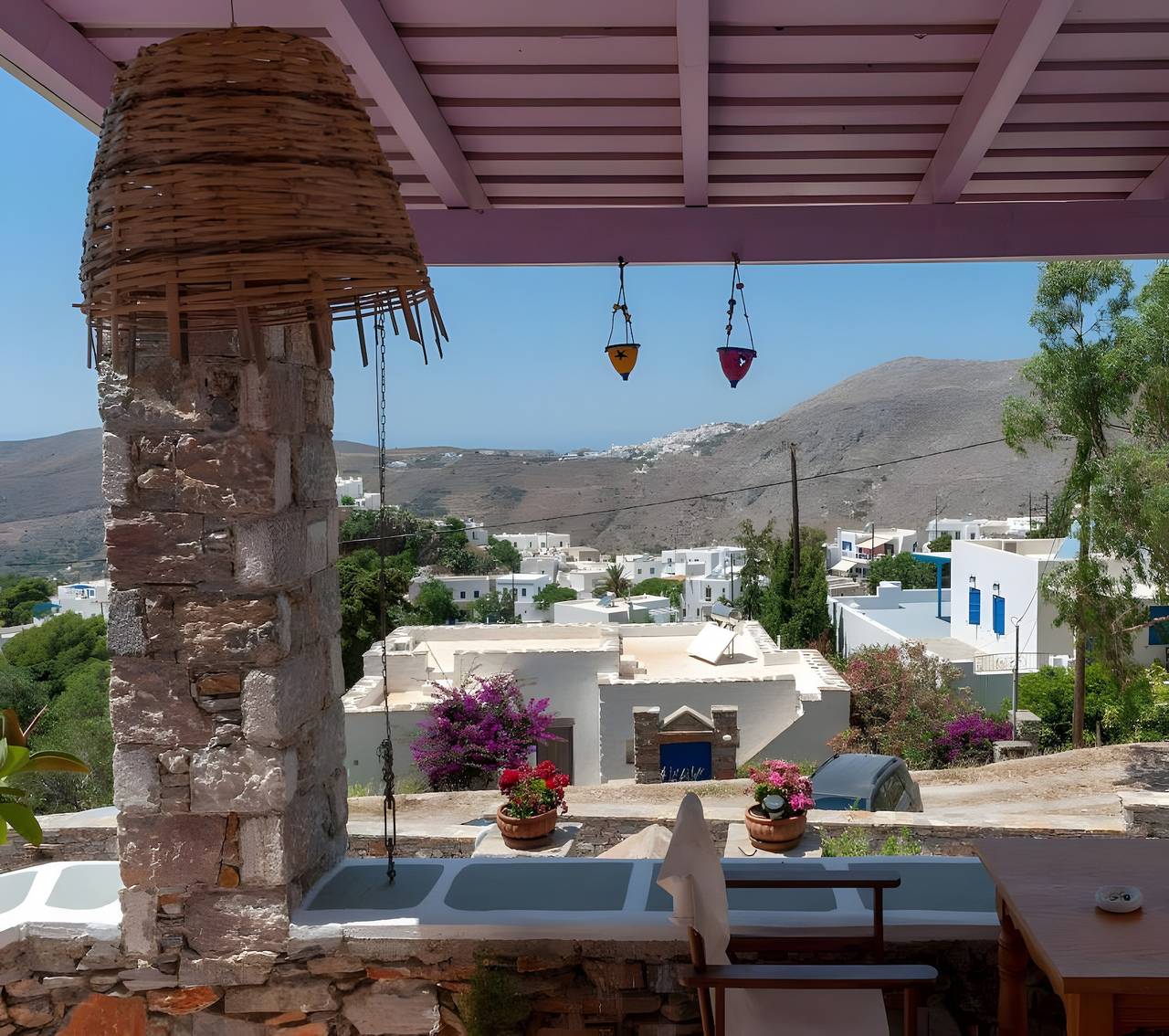 Villa « Lila » avec vue sur la mer, Wi-Fi et climatisation in Amorgos