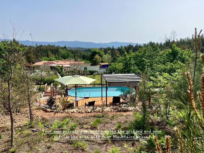 Apartamento de férias para 2 pessoas, com Terraço e Jardim e ainda Piscina and Vista em Oliveira do Hospital