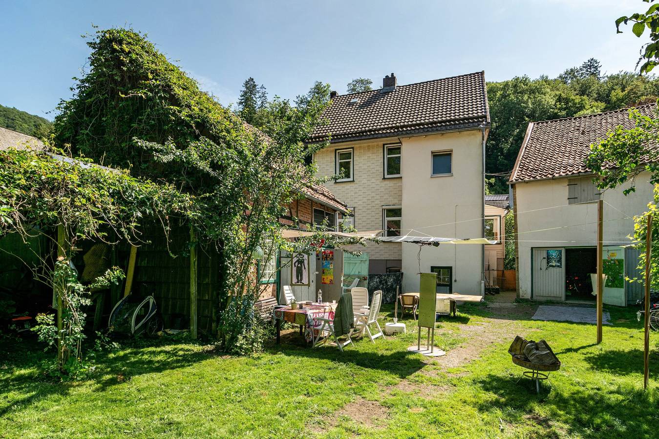 Vakantiehuis 'Haus Herr Und Hund' met bergzicht, privéterras en wifi in Bad Grund, Harzvorland