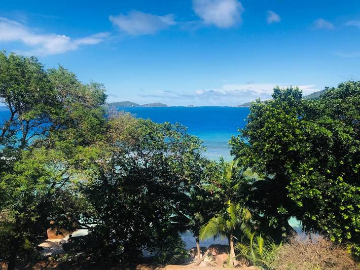 BnB für 2 Personen, mit Terrasse und Ausblick auf den Seychellen
