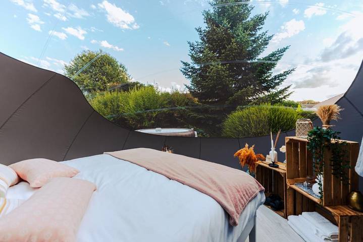 Tente pour 2 personnes, avec jardin et piscine ainsi que terrasse et jacuzzi en Pyrénées-Atlantiques - 3