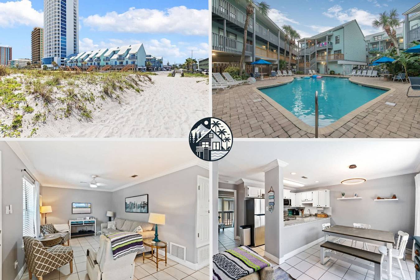 Entire apartment, 2Br Condo Beach Access Pool and Walk to Hangout in Gulf Shores, Mobile Bay