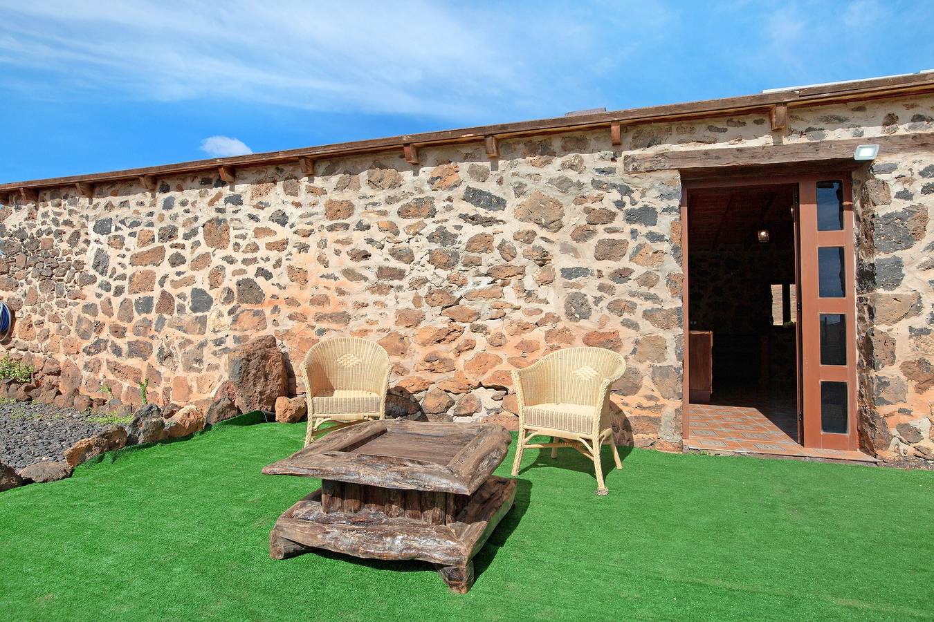 Casa de vacaciones "Casa los Javieles" con vistas a la montaña, jardín y Wi-Fi in Tetir, Fuerteventura