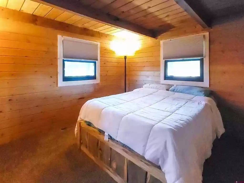 Colorado cabin featuring a Ev car charging station in San Juan National Forest