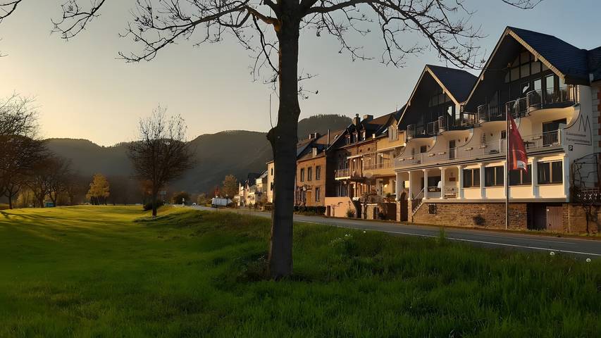 Chambre de petit-déjeuner de luxe avec balcon et vue sur la Moselle pour 2 personnes (24 m²) à Ediger-Eller in Ediger-Eller, Cochem-Zell