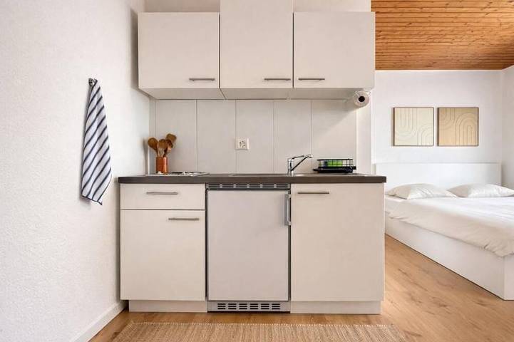 Ganze Wohnung, Charmantes Studio Rheinfall & Bahnhof zu Fuss in Neuhausen am Rheinfall, Kanton Schaffhausen