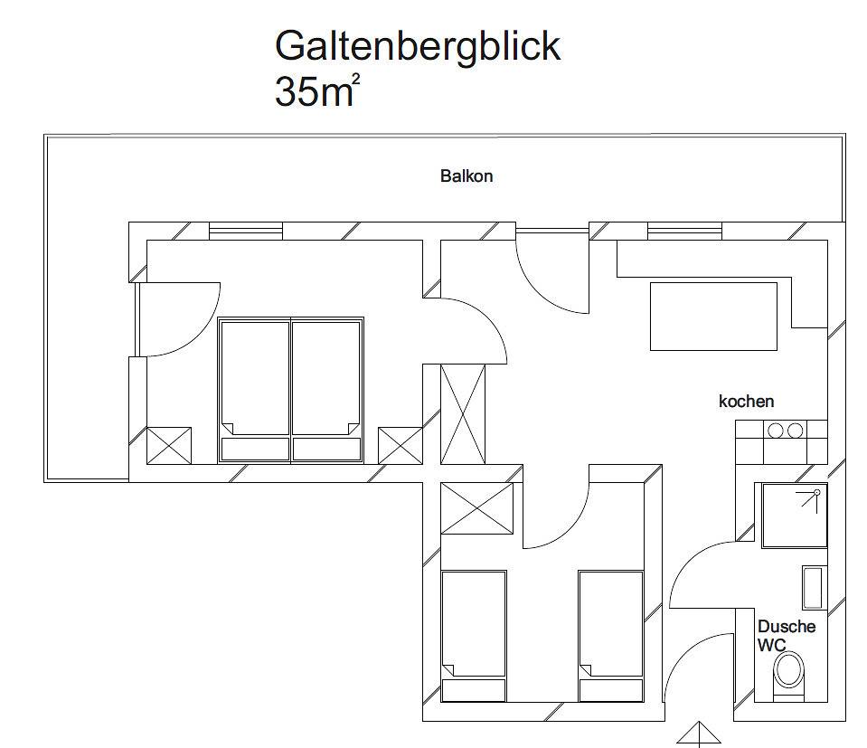 Ganze Ferienwohnung, Appartement "Galtenblick" in Alpbach, Kaisergebirge