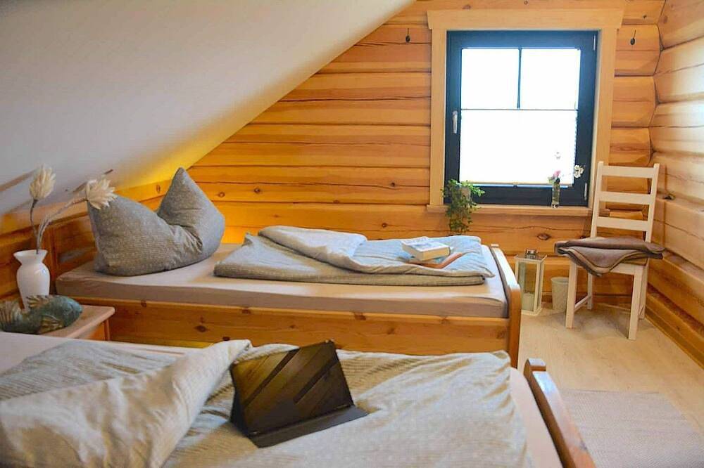 Ganze Wohnung, Ferienwohnung Adlerhorst, 60qm, 2 Schlafzimmer, max. 5 Personen in Quitzdorf am See, Oberlausitz-Niederschlesien