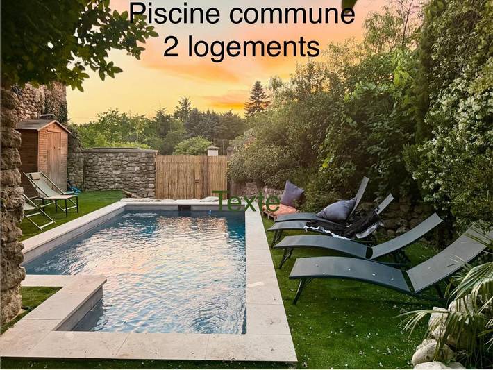 Gîte pour 4 personnes, avec piscine ainsi que jardin et vue, animaux acceptés à Réauville - 3