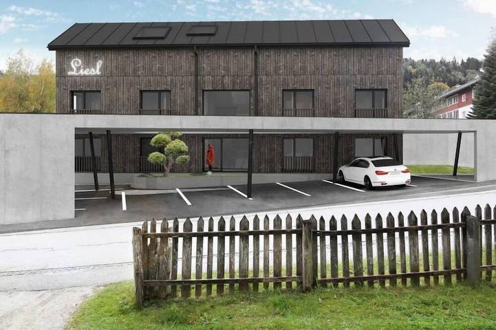 Ferienwohnung für 6 Personen, mit Balkon und Garten sowie Sauna in Haus