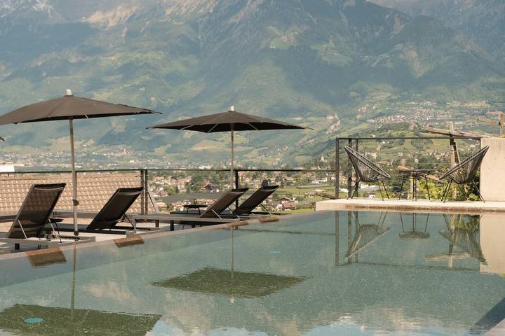 Apartamento entero, Apartamento Exclusive Privat Lounge con vistas, sauna y piscina salada en azotea in Merano, Alpes de Sarntal