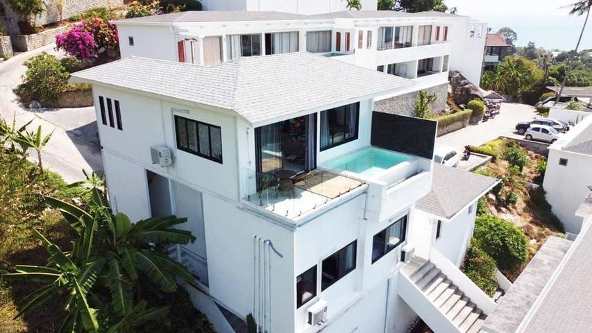 Location de vacances pour 4 personnes, avec piscine ainsi que balcon et vue à Lamai Beach - 3